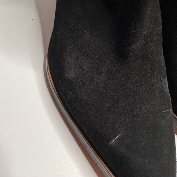 Rag & Bone Women's Fashion Boots with Heels Buckles Black Suede Size 38 - Picture 11 of 12